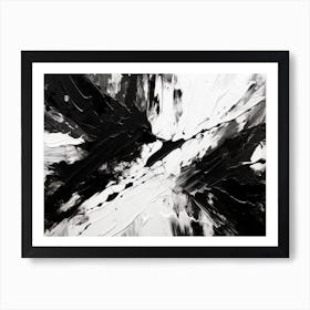 Energy Abstract Black And White 6 Art Print