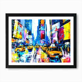 Cities In New York - Times Squared Art Print