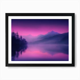 Sunrise In The Mountains Art Print