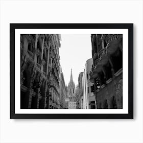 Cathedral Of Barcelona Art Print