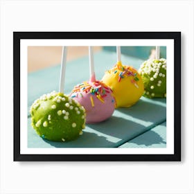 Cake Pops Art Print