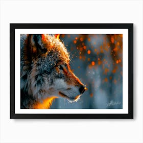 Wolf Girl - Wolf Dazzle Art Print