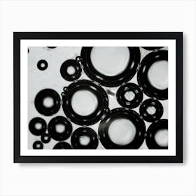 Water Bubbles Under The Microscope 9 Art Print