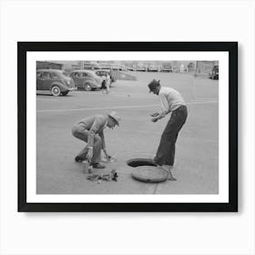 Checking Sewers In Bisbee, Arizona By Russell Lee Art Print