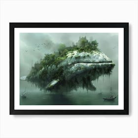 Whale In The Sky Art Print