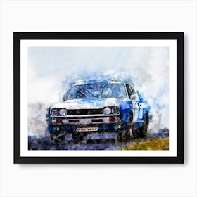 Stuck, Ford Capri 2600RS Art Print