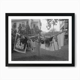 Clothes Hanging On Drying Tree In Backyard, Meriden, Connecticut By Russell Lee Art Print