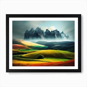 Landscape Painting 6 Art Print