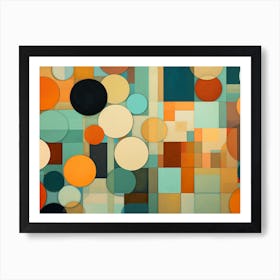 Abstract Circles 1 Art Print