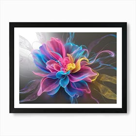 Flower Wallpaper Art Print