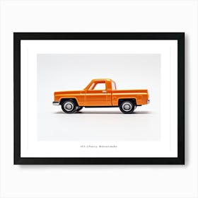 Toy Car 83 Chevy Silverado Orange Poster Art Print