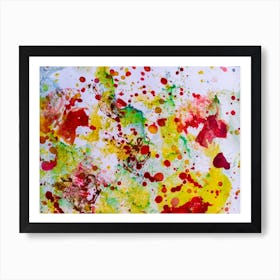 Watercolor Splashes 1 Art Print