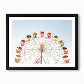 Colourful Ferris Wheel At The Carnival Art Print