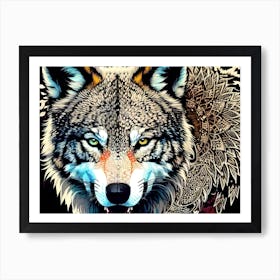 Wolf art 13 Art Print