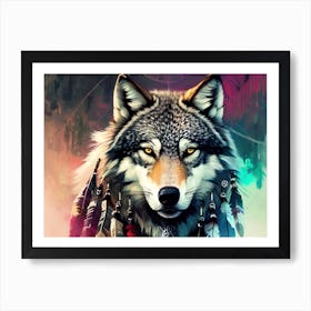 Wolf Painting 27 Art Print