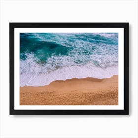 Rolling Waves On The Beach Art Print