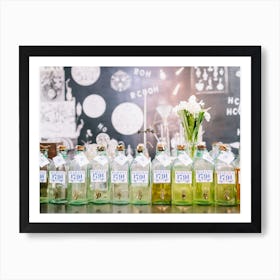 Cuba Bottles Art Print