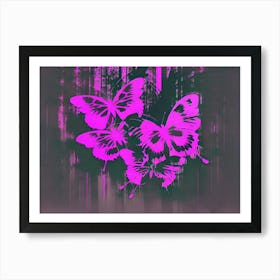 Pink Butterflies 8 Poster