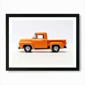 Toy Car 56 Ford Truck Orange 2 Art Print