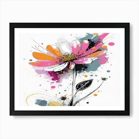 Abstract Flower 3 Art Print