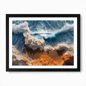 Abstract Ocean Wave Art Print