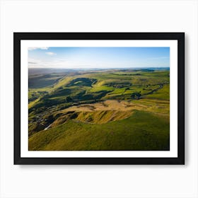 Aerial View Of The Yorkshire Dales 1 Art Print