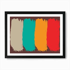 Paint Strokes Art Print