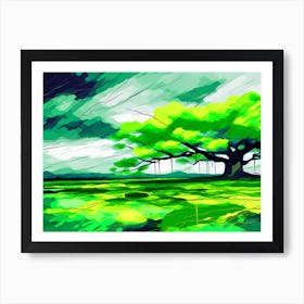 Tree InThe Field Art Print