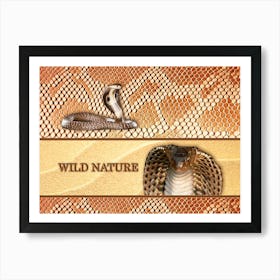 WILD NATURE - SNAKE design collection Art Print