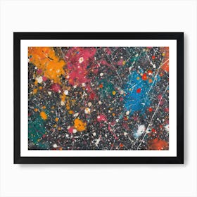 Contemporary Artwork Inspired By Jackson Pollock 4 Art Print