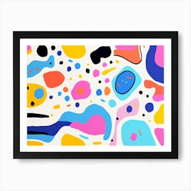 Neon Abstract Painting Art Print