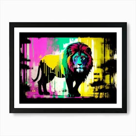 Lion Painting 119 Art Print