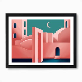 Moroccan Architecture Dreamscape Art Print