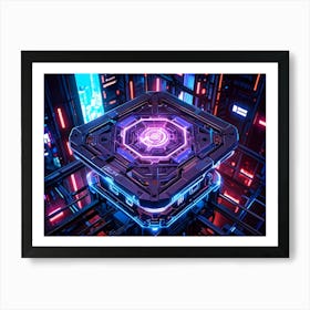 Futuristic City 6 Art Print