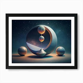 Spheres In Space Art Print