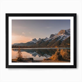 Sunset Over Lake Art Print