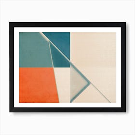 Geometric Sunset 1 Art Print