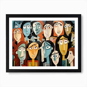 Group Of Mullets Art Print