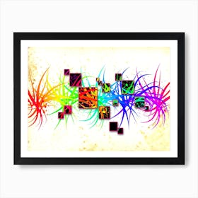 Abstraction Art Illustration In Painting Digital Style 14 Art Print