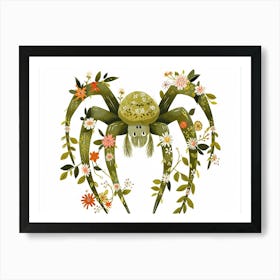 Little Floral Spider 1 Art Print