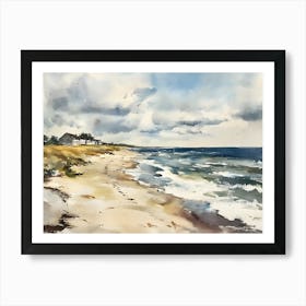 Beach House By The Sea Art Print