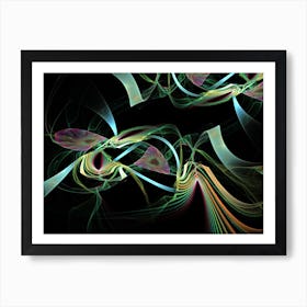 abstract art,  fractal art - 0202 Art Print