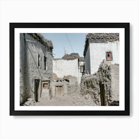 Tibetan Village In The Ancient Kingdom Of Mustang In The Himalayas Art Print