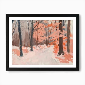 Snowy Woods Art Print