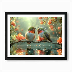 Beautiful Bird on a branch Art Print