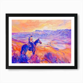 Cowboy Painting Death Valley California 1 Art Print