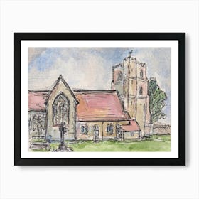 St Marys Chartham 13th Sep 2024 Art Print