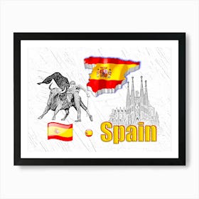 OUR HOME - SPAIN design collection Art Print