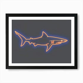 Neon Thresher Shark  2 Art Print