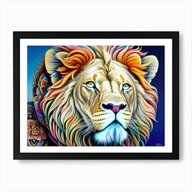 Lion Painting 114 Art Print